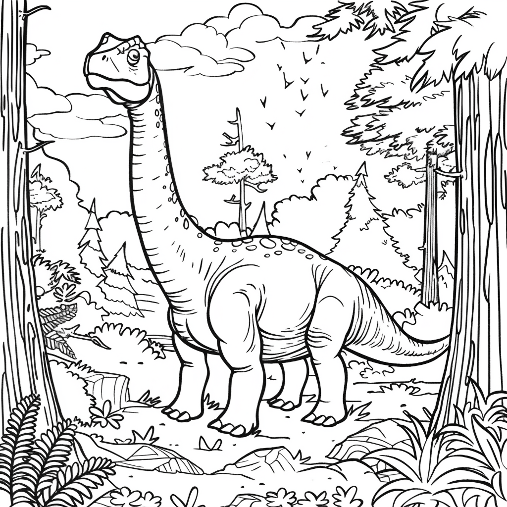 Dinosaur Coloring Pages – Free Printable