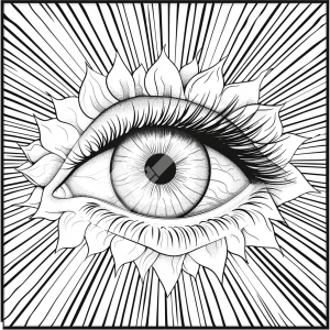 Free Coloring Page - Eyes - Printable - DrawingEZ