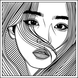 Free Cute Girl Coloring Page - Printable - DrawingEZ