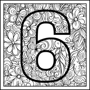 DrawingEZ - Free Printable Number Coloring Pages 0-9