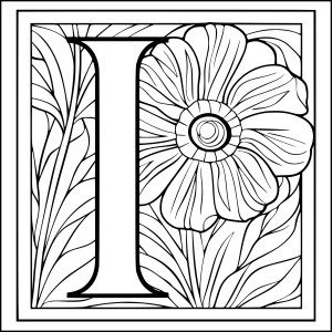 Letter I Coloring Pages - DrawingEZ