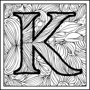 Letter K Coloring Pages - DrawingEZ