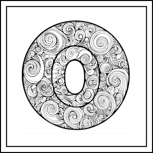 Letter O Coloring Pages - DrawingEZ