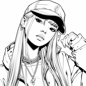 Free Cute Girl Coloring Page - Printable - DrawingEZ