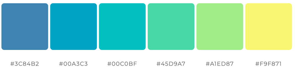 Color palettes for landscape themes - Mountain Majesty