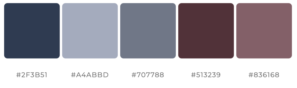 Color palettes for landscape themes - Mountain Majesty