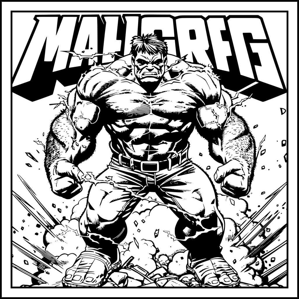 hulk coloring page - drawingez 