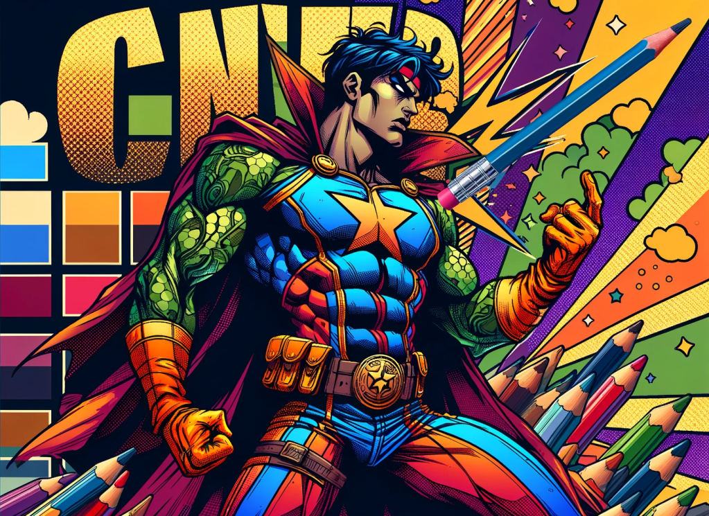 Superhero Maven Coloring Page